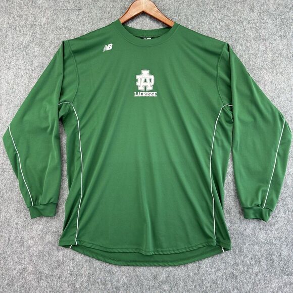 New Balance Other - DA Lacrosse New Balance Shirt‎ Mens XL Green Long Sleeve Jersey Top Vtg Made USA
